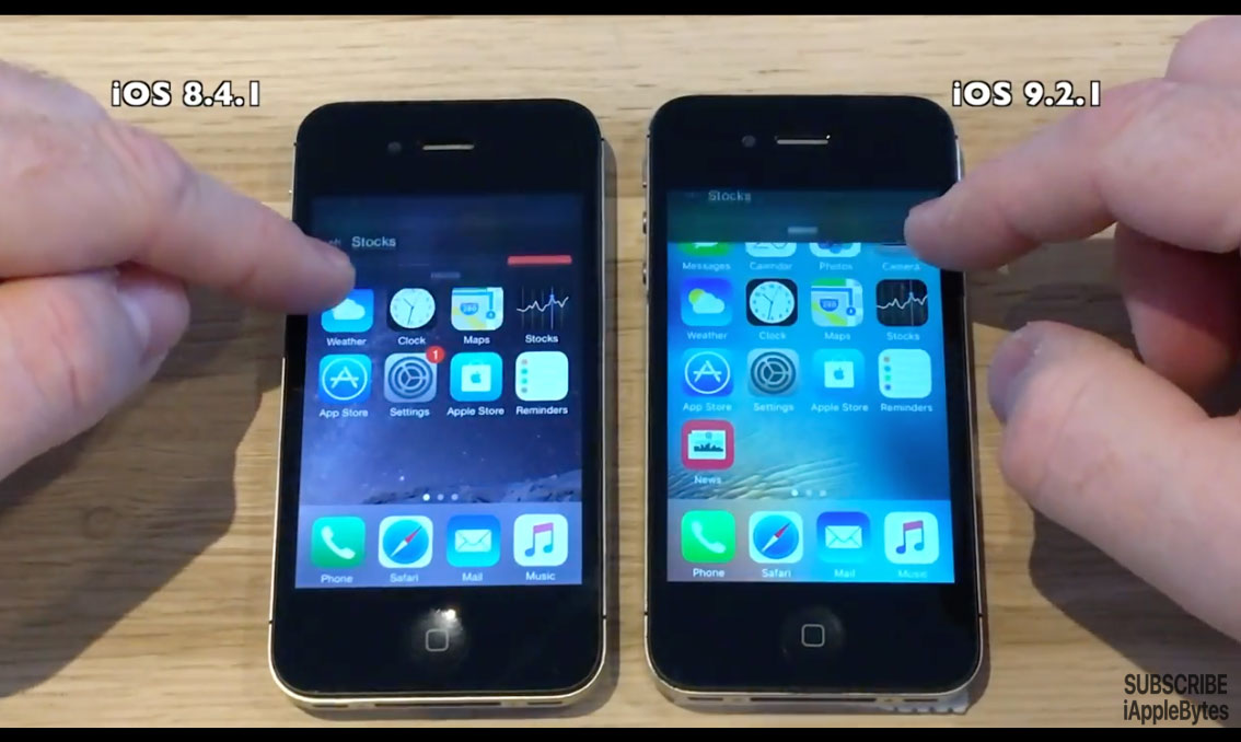 iOS9.2.1 vs iOS8.4.1