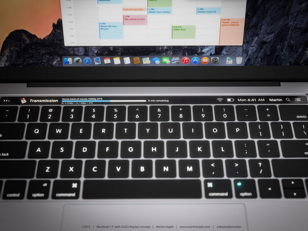 MacBook Pro 2016 タッチバー コンセプト5
