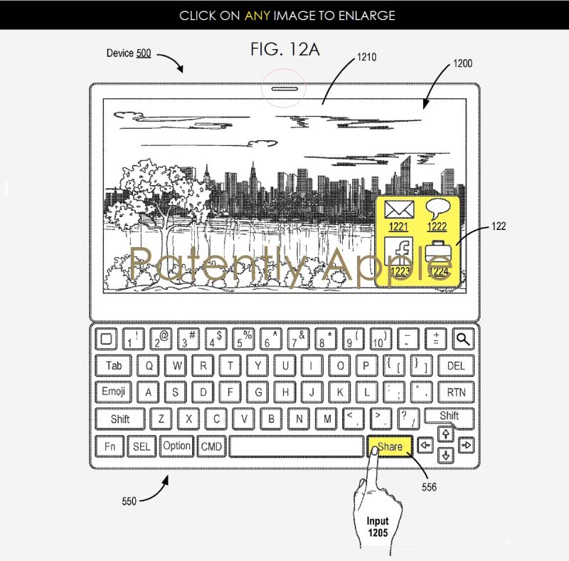 Smart Keyboard 2 特許 シェアボタン