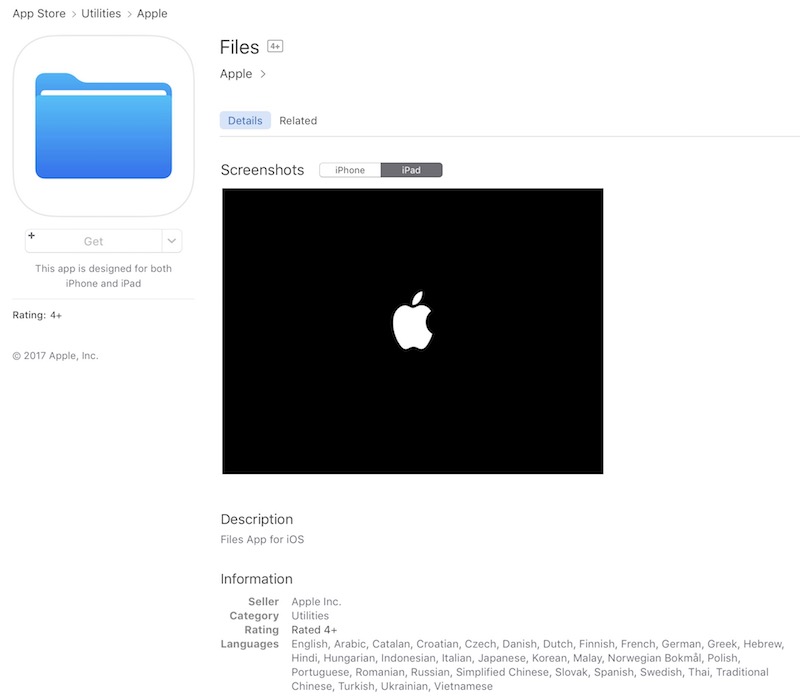 iOS11 Files