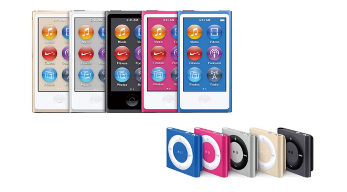 iPod nanoとiPod Shuffle