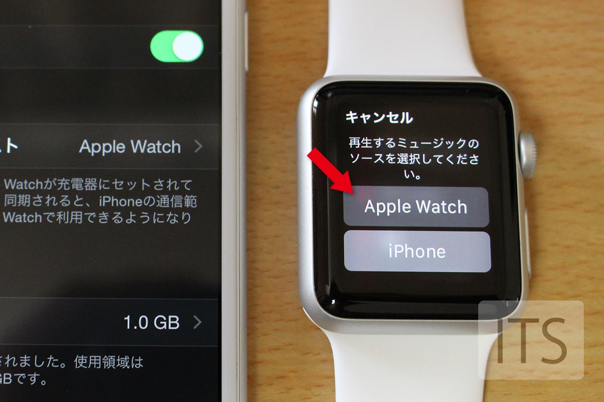 Apple Watch iPhone ソース切り替え