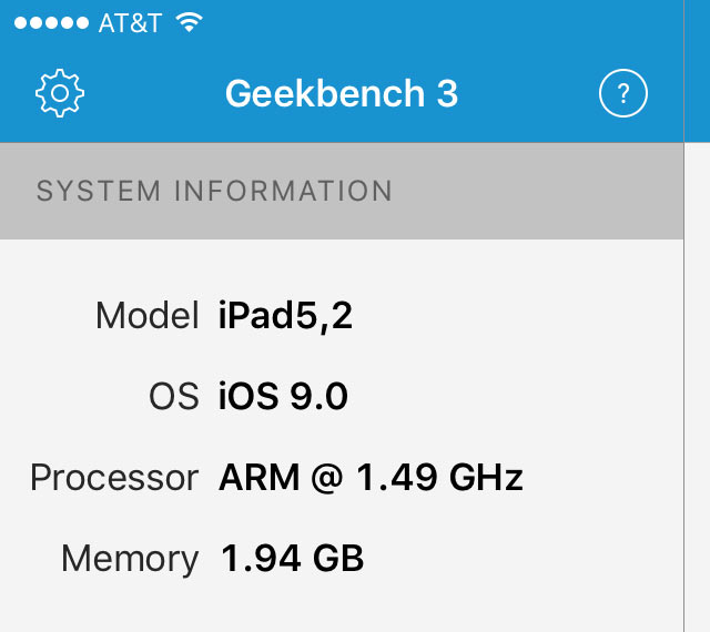 iPad mini4 A8プロセッサ