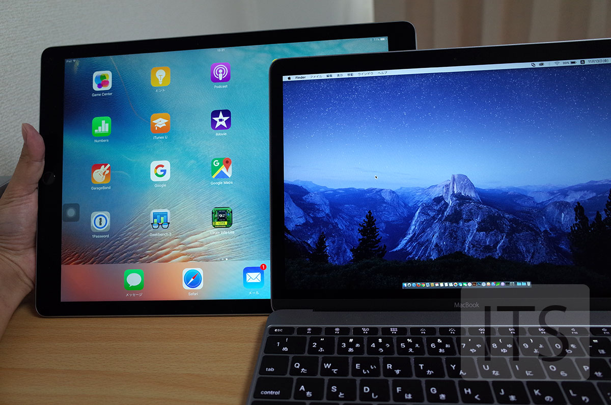 iPad ProとMacBook 比較
