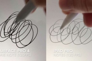 Surface Pro 4 vs iPad Pro pencil tracking